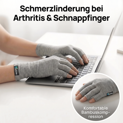 Orthovita Bambus Kompressions-Handschuhe – komfortable Bambuskompression beim Tippen