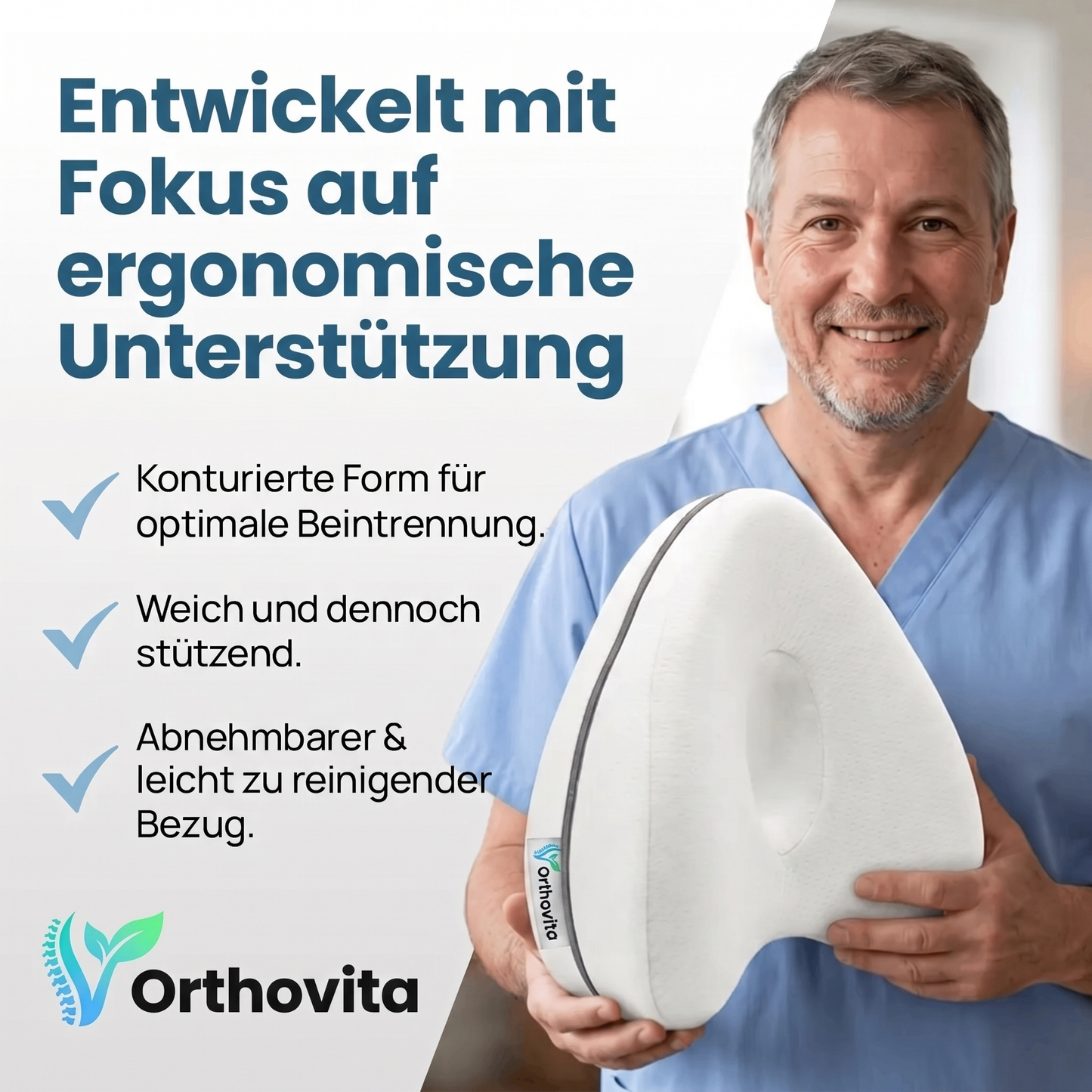 Orthovita ISG-Kniekissen – konturierte Form für optimale Beintrennung