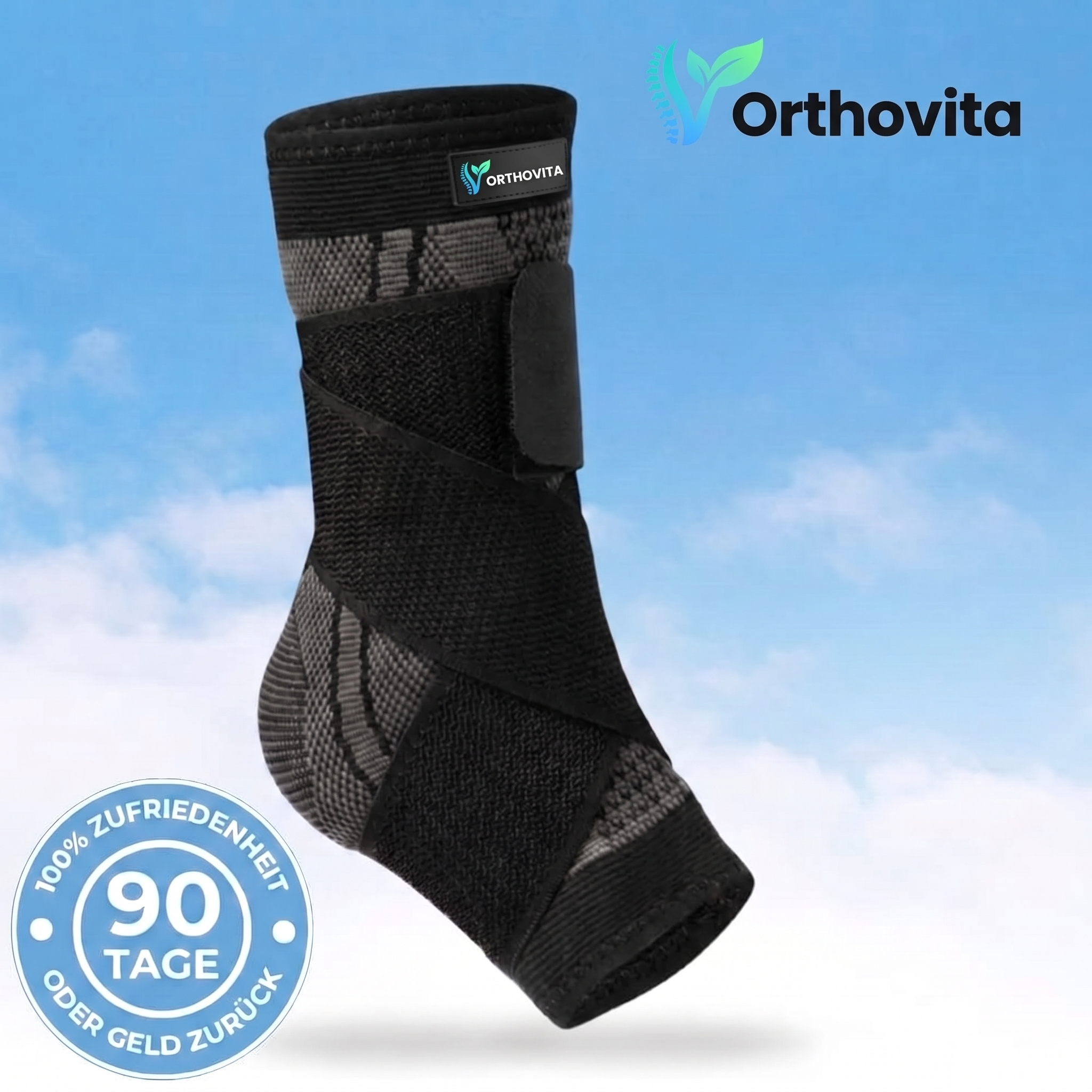 Orthovita BioAktiv Fussbandage – Kompressions-Fussbandage mit 90-Tage-Garantie